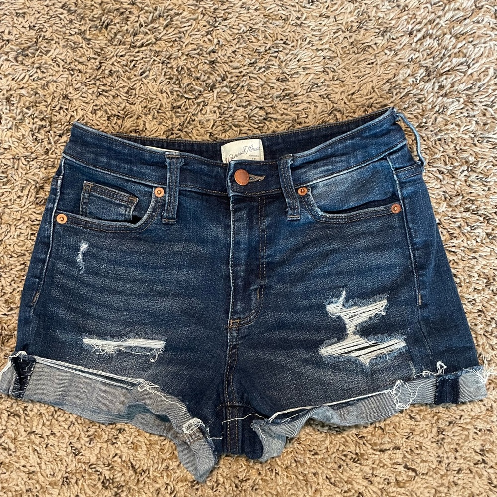 Women's Distressed Denim Shorts